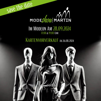 Einladung zur Modenschau von Mode Martin